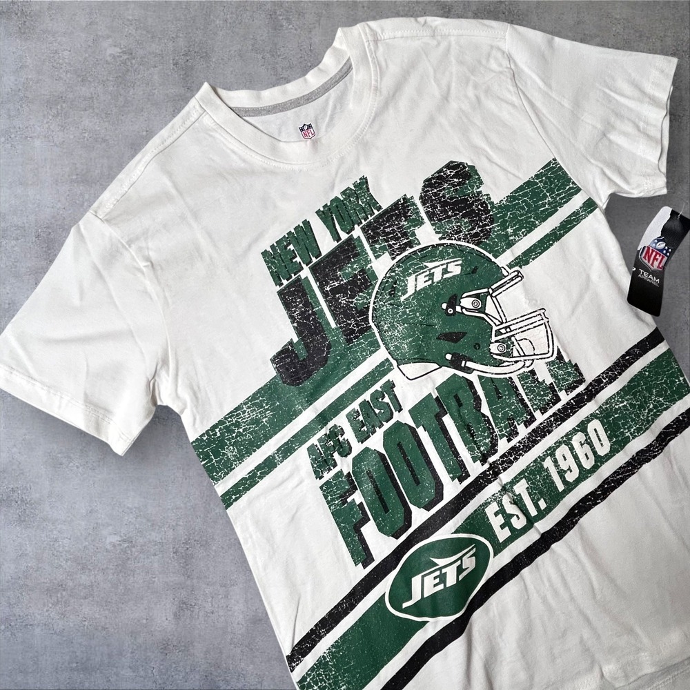 New York Jets Tee‎ Youth Large 14/16 NFL Football T Shirt Graphic Tee NWT
